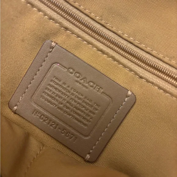 Coach Beige and Pink Women's Backpack - Picture 11 of 11